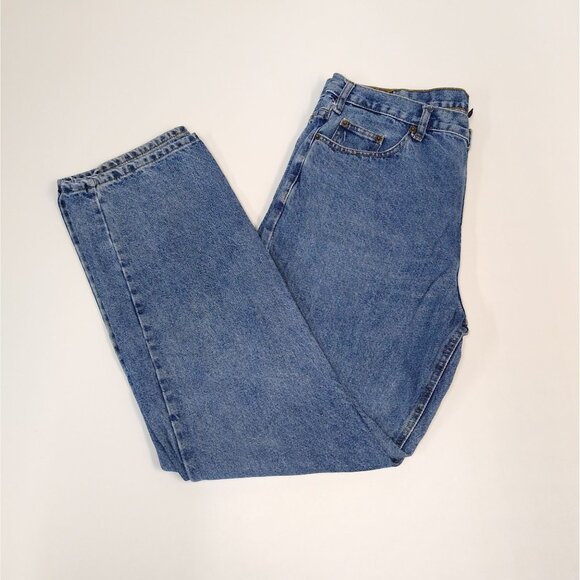 Full Blue Jeans Classic Fit Straight Leg Denim Men's Jeans 38x34 Sits At Waist - Picture 8 of 11